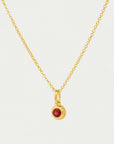 Round Birthstone Necklace