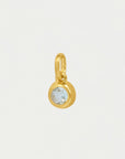 Round Birthstone Charm