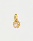 Round Birthstone Charm