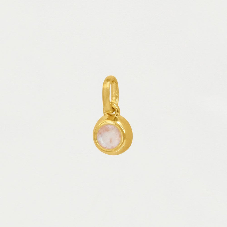 Round Birthstone Charm