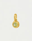 Round Birthstone Charm