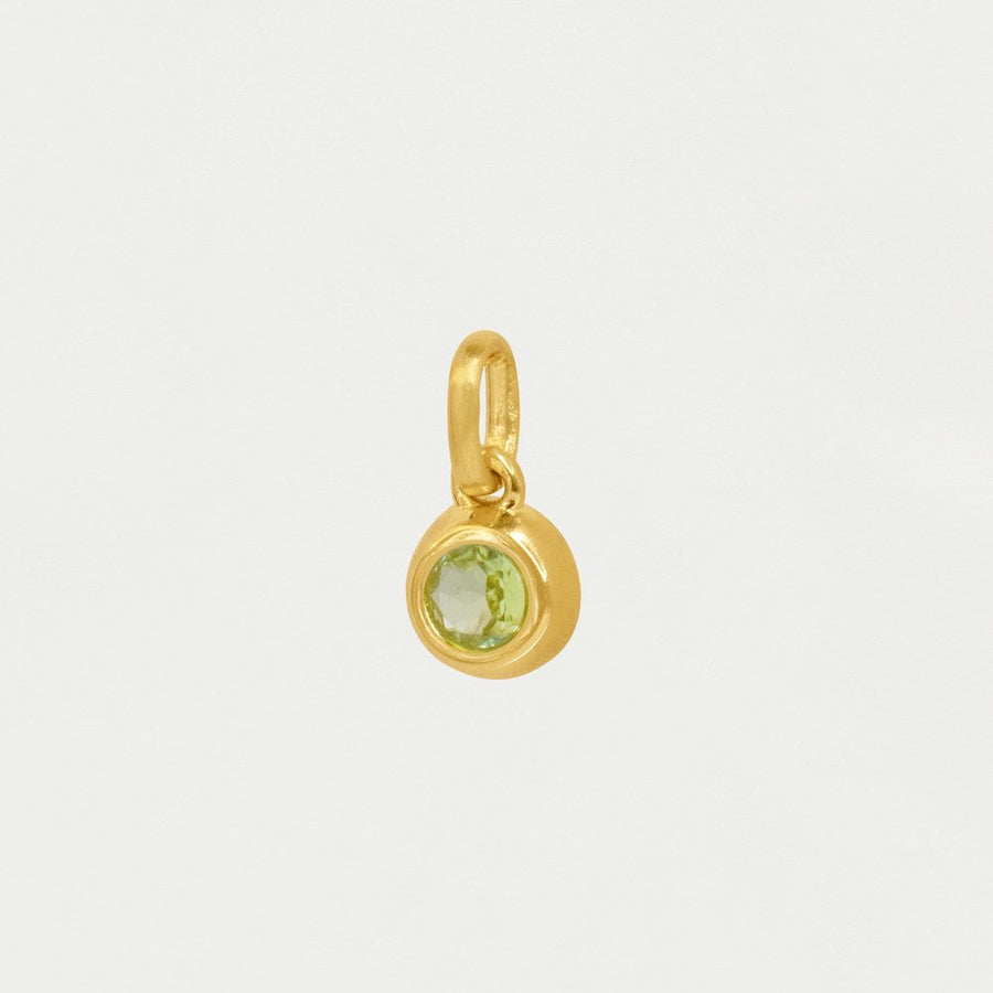 Round Birthstone Charm