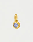 Round Birthstone Charm