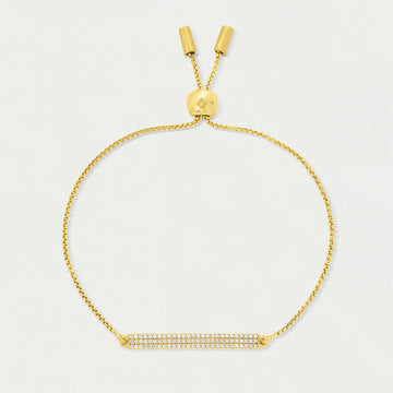 Signature Pavé Bar Chain Bracelet