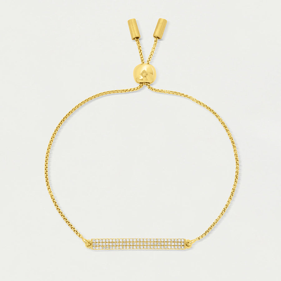 Signature Pavé Bar Chain Bracelet